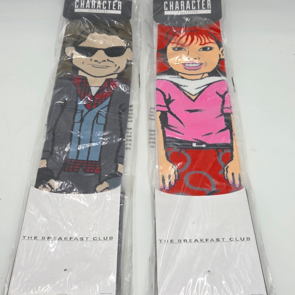 The Breakfast Club Movie Character Socks
